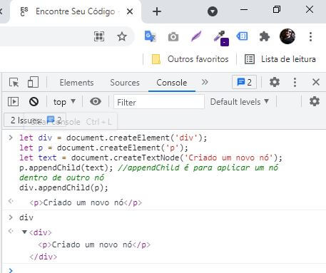 Criando HTML de maneira correta no JavaScript