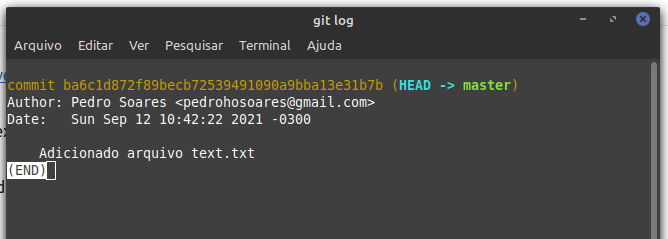 Git log o que é